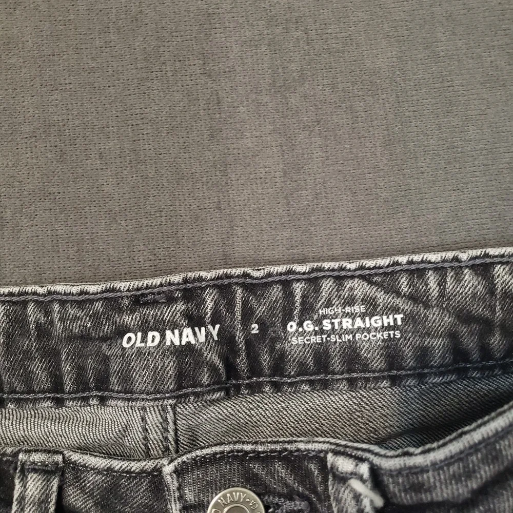 Old Navy Jeans Womens Size 2 High Rise OG Straight Slim Pockets - Picture 7 of 10